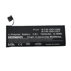 Wholesale smart phone battery replacement for Apple iPhone SE, replaces 616-00106, 616-00107,3.8V,1620mAh,li-polymer