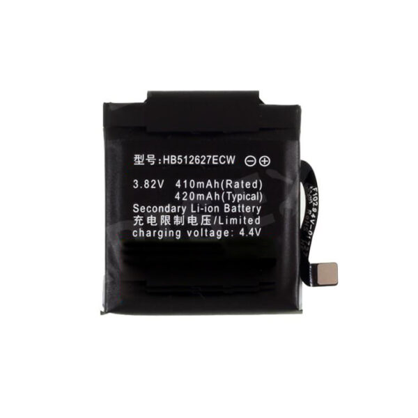 Smart watch battery replacement for Huawei Watch GT/GT2 46mm, replaces HB512627ECW+, 410mAh, 3.8V