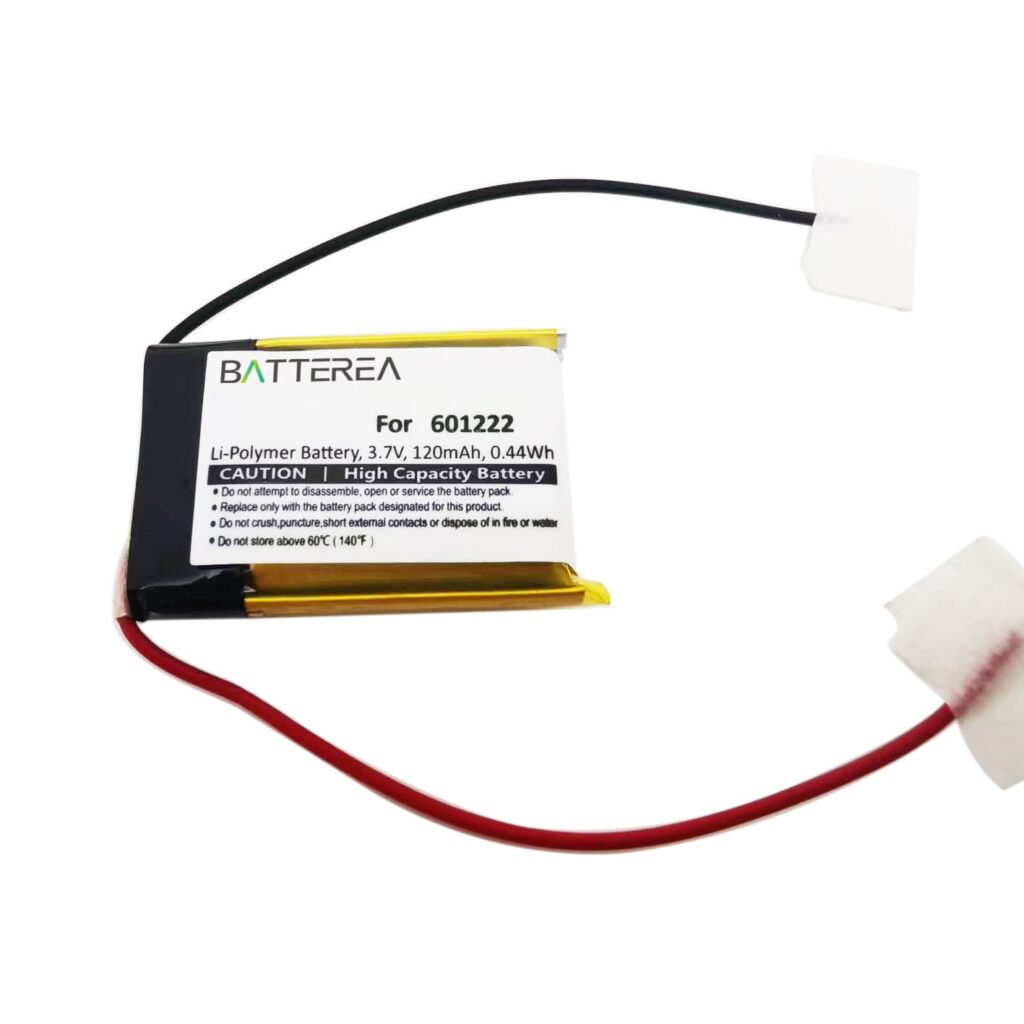 Bluetooth earphone battery replacement for RC Kyosho moto racer,replace 601222 , li-polymer, 3.7V, 120mAh