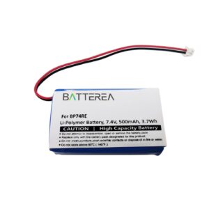 7.4V 500mAh Wholesales replacement battery for Dogtra EDGE remote dog training Collar, Edge RX, replaces BP74RE, Li-Polymer