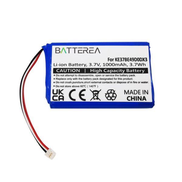 Wholesale GPS battery replacement for Garmin Edge 800, replaces KE37BE49D0DX3, Li-ion, 3.7V, 1000mAh