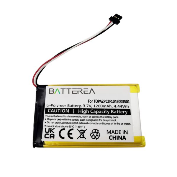 Wholesales GPS Replacement battery for Navigon 70 Easy, replaces TOPAZPCZF1045003501, Li- Polymer, 3.7V, 1200mAh