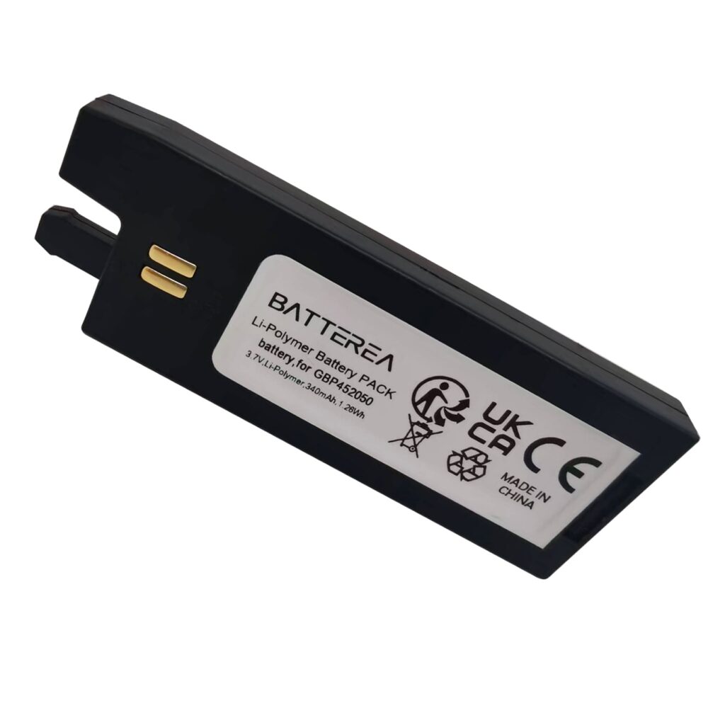  Auto-Tuner battery replacement for Gibson G-Force System, replaces  GBP452050, 3.7V, 340mAh