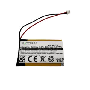 battery for dogtra transmitter iq, replaces bp37t, li polymer, 3.7v, 450mah