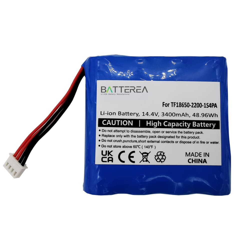 bluetooth speaker battery replacement for marshall kilburn, replaces tf18650 2200 1s4pa,14.4v, 3400mah, li ion