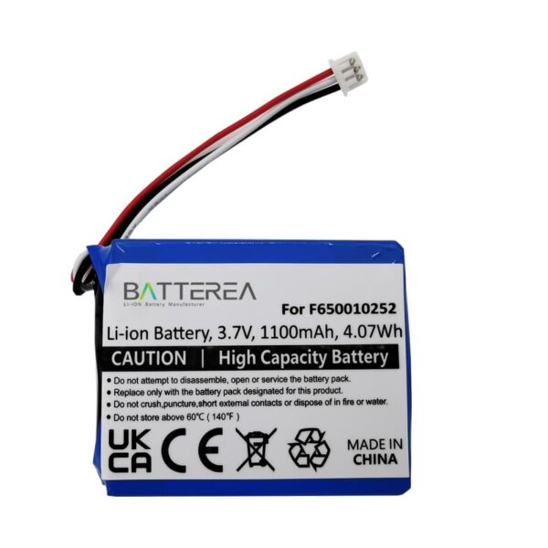 battery for tomtom one, one europe, replaces f650010252