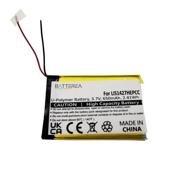 bluetooth speaker battery replacement for plantronics k100, sony mdr ds6500, xb950bt, replaces for lis1427hepcc, lis1427nhpcc, 3.7v,650mah,li polymer