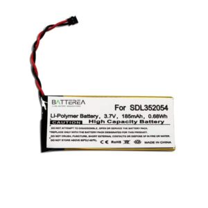 Thermal infrared imager battery replacement for Flir One, replaces SDL352054,185mAh,3.7V, Li-Polymer