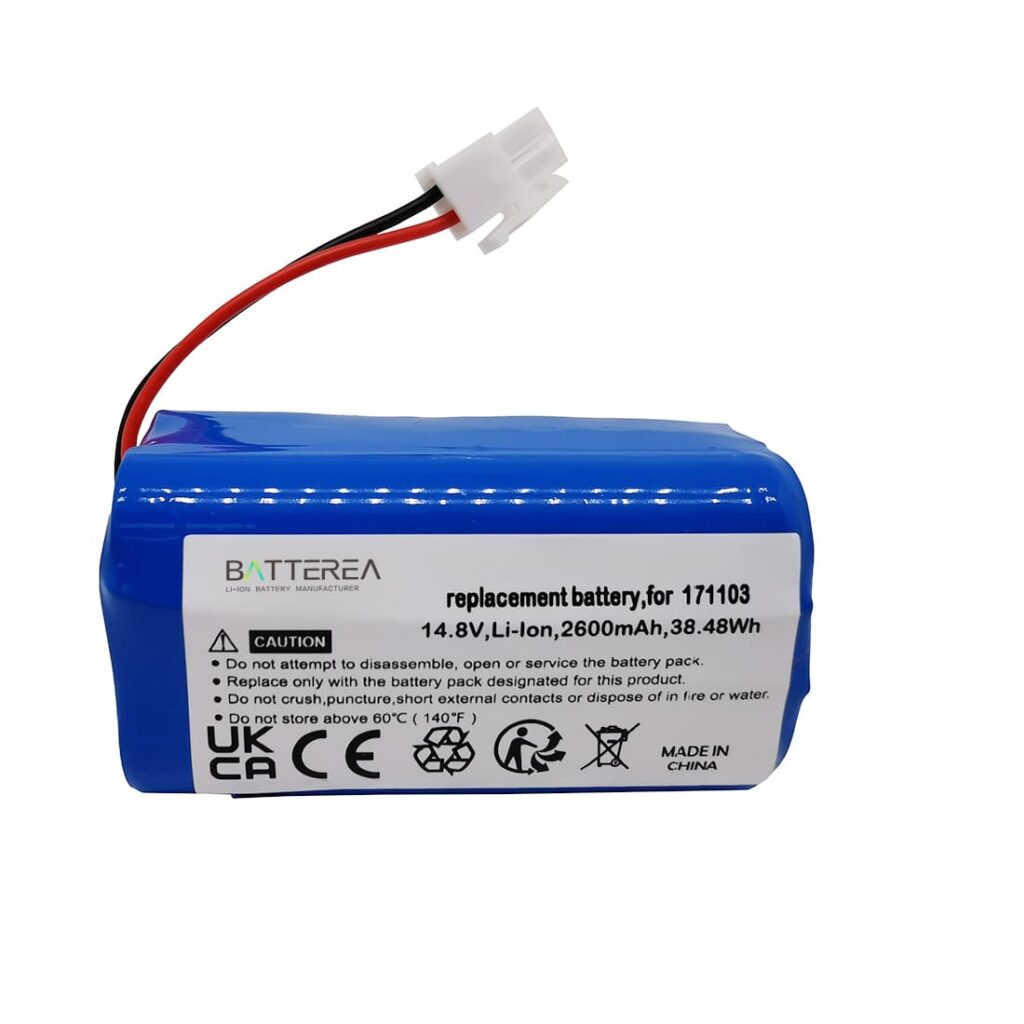 2600mAh Vacuum cleaner battery for Mamibot PreVac 650, replaces 171103,14.8V,Li-ion