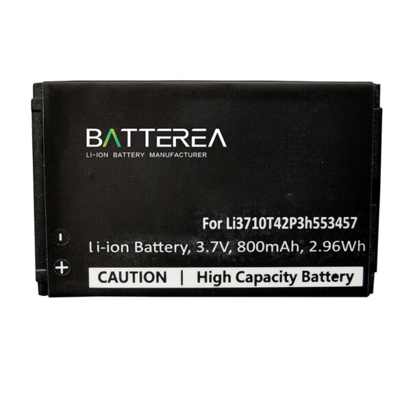 battery for replaces li3710t42p3h553457, li ion, 800mah