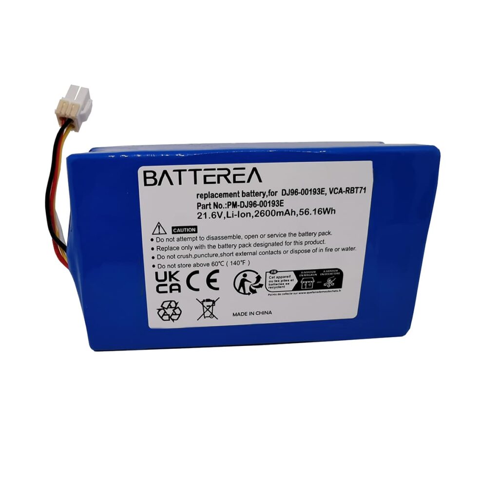 battery for samsung powerbot r7040, replaces dj96 00193e