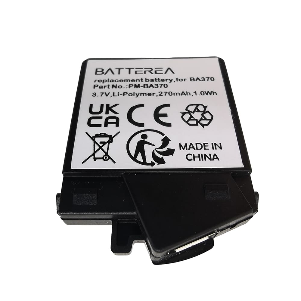 battery for sennheiser mm 450, px 360, replaces 0121147748, for ba370,270mah