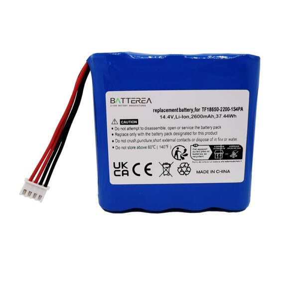 bluetooth speaker battery replacement for marshall kilburn, replaces tf18650 2200 1s4pa,14.4v, 2600mah, li ion