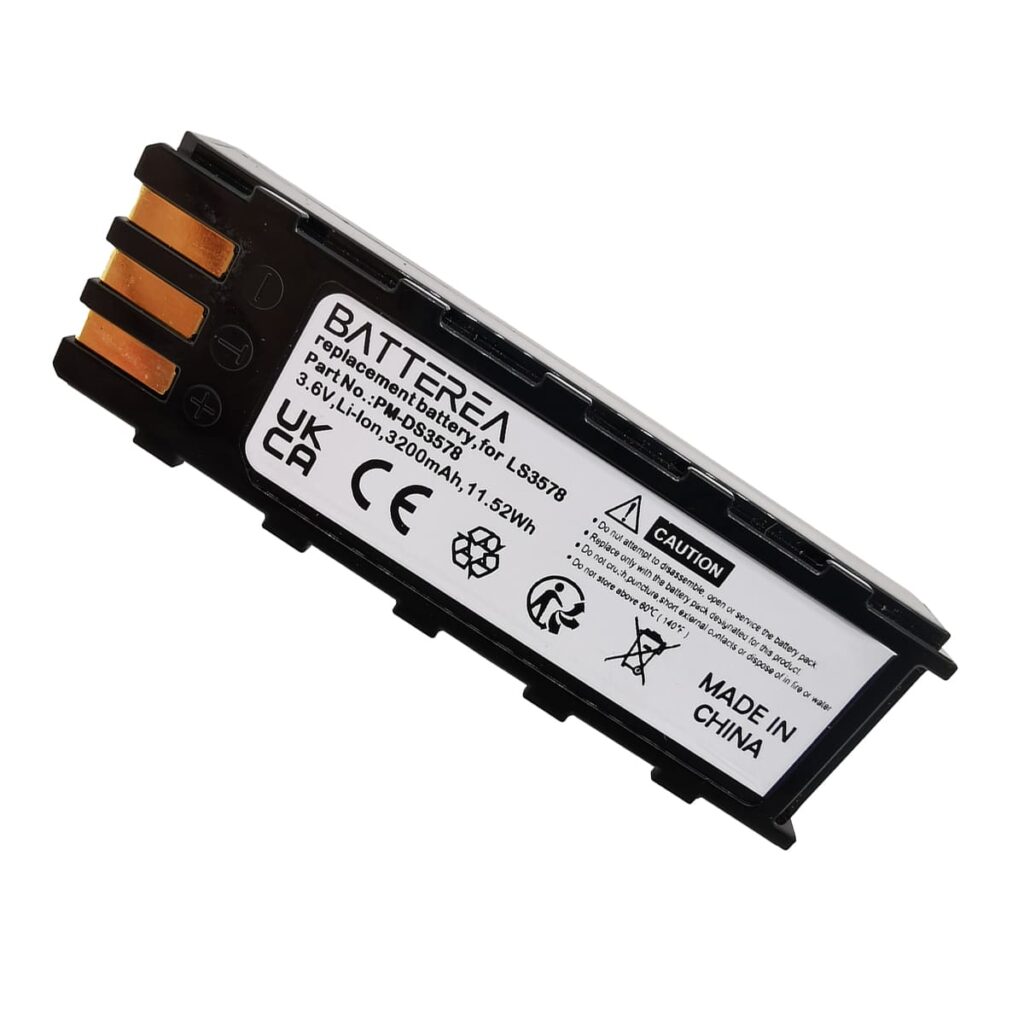 replacement battery for motorola symbol ngis, ls3478 & dss3478 scanners ,3200 mah,3.7v,li ion