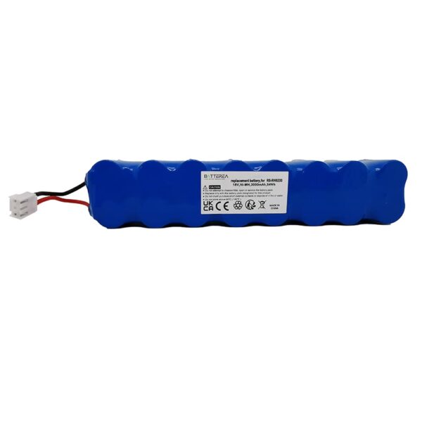 vacuum cleaner battery for rowenta rh8753, rh875301/9a0, 2210017128, replaces rs rh5233, ni mh, 18v, 3000mah