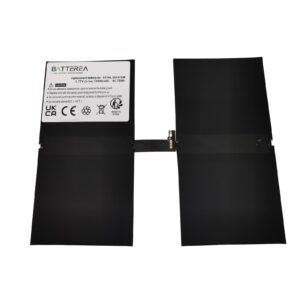 battery for apple ipad pro 12.9 2nd gen, replaces a1754, 020 01238, li polymer, 10800mah, black, 3.77v