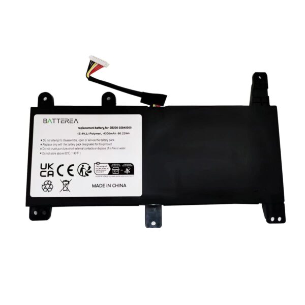 battery for asus rog strix g17 g712lw ev251t, replaces 0b200 02940000, li polymer, 15.4v, 4300mah