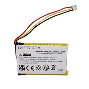 battery for logitech k830, replaces 533 000112, ln 1406, li polymer 3.7v, 1100mah