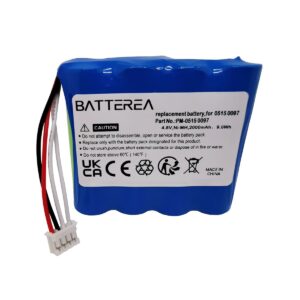 4.8v 2000mah gas analyzer replacment battery for testo 350 control, replaces 0515 0097, ni mh battery