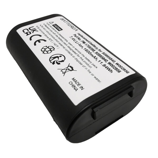 7.4v 1600mah label maker replacement battery for dymo labelmanager 360d, labelmanager 420p, replaces 1759398, s0895840, w002856, li ion