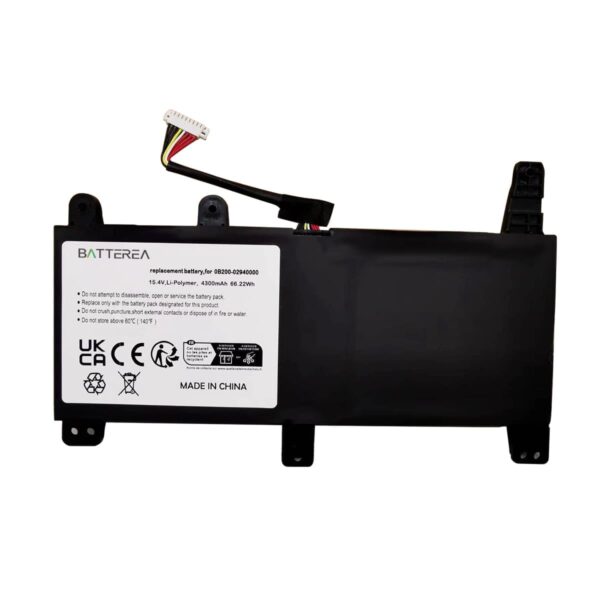 laptop battery for asus rog strix g17 g712lw ev251t, replaces 0b200 02940000, li polymer, 15.4v, 4300mah