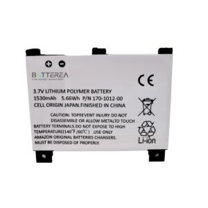 replacement battery for amazon kindle 2 kindle dx kindle ii,replaces for 170 1012 00,3.7v,1530mah