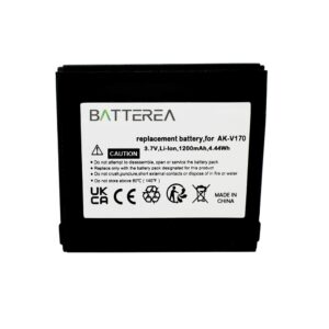 Phone battery replacement for Emporia Life Plus, replaces AK-V170, 3.7V,1200mAh, Li-ion