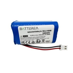 Vacuum cleaner battery replacement for Ecovacs Winbot W830, Winbot W920, replaces S04-LI-148-650, 14500-S41PJ, 201-2005-0022, Li-ion, 14.8V, 700mAh