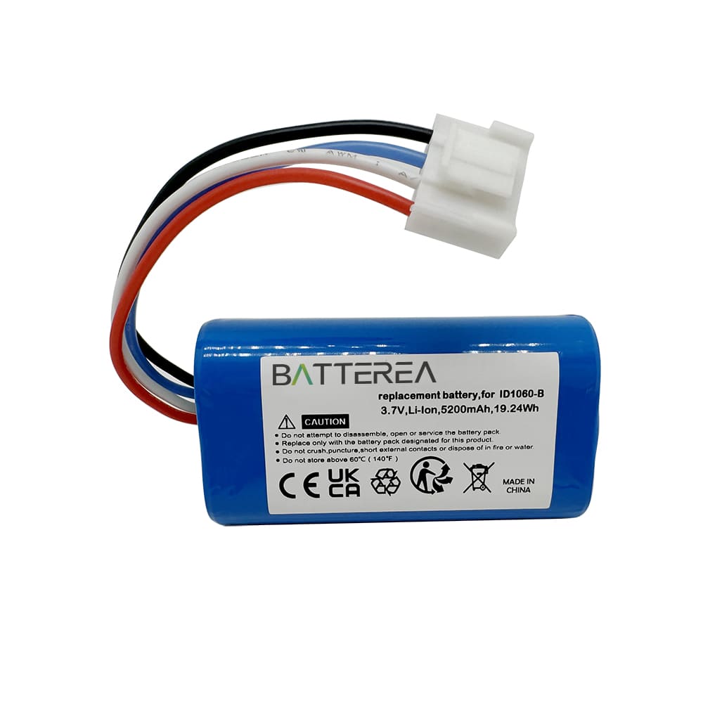 3.7V 5200mAh Bluetooth Speaker Battery Replacement for JBL Flip 5, replaces ID1060-B,Li-ion