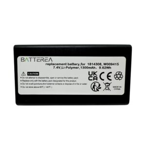 label maker battery for dymo labelmanager 500ts, labelmanager lm 500ts, replaces 1814308, w009415, li polymer, 7.4v 1300mah