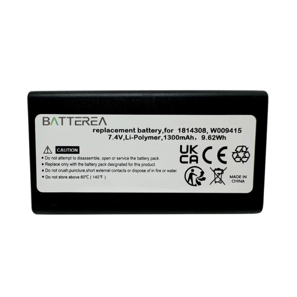 label maker battery for dymo labelmanager 500ts, labelmanager lm 500ts, replaces 1814308, w009415, li polymer, 7.4v 1300mah