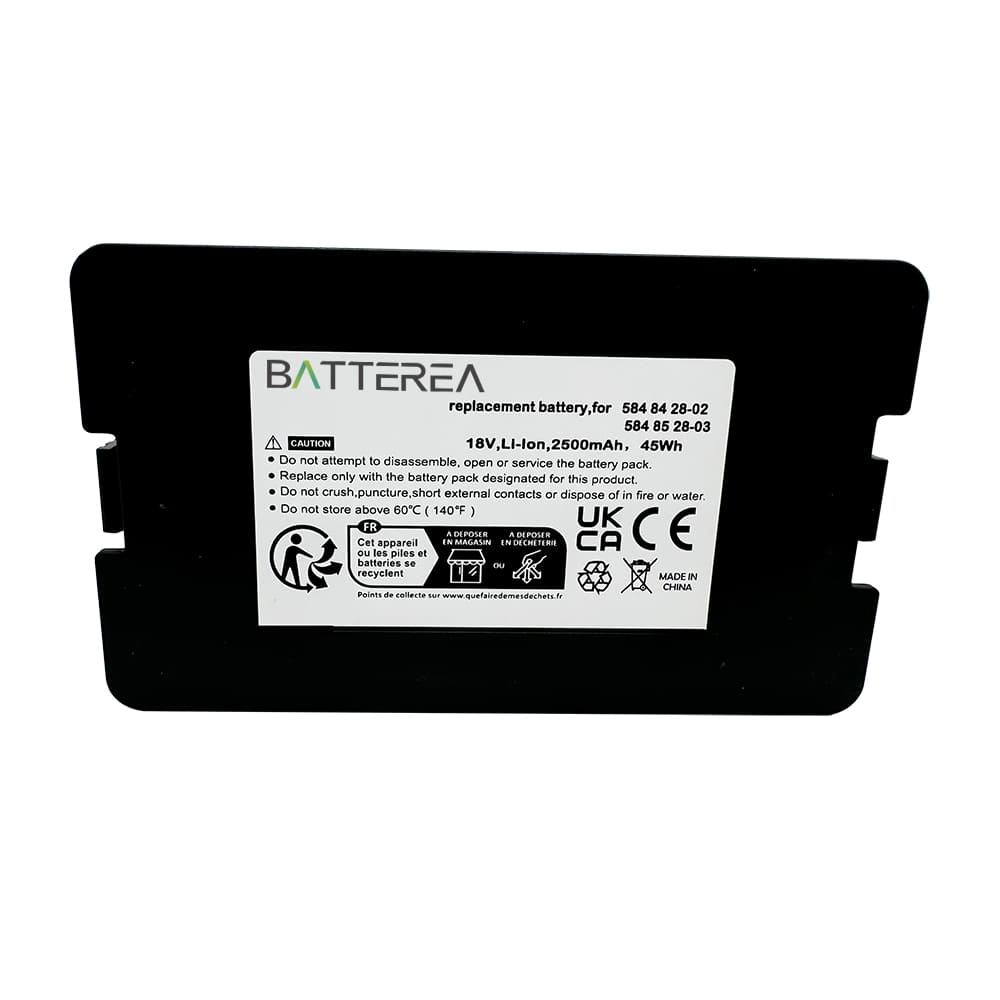 Automower battery for Flymo Easilife 200, Gardena Sileno 2020, AUTOMOWER 115H 2019, SILENO LIFE, replaces 584 84 28-02 584 85 28-03 584 85 28-04 584 85 28-05, Li-ion 18.0V 2500mAh